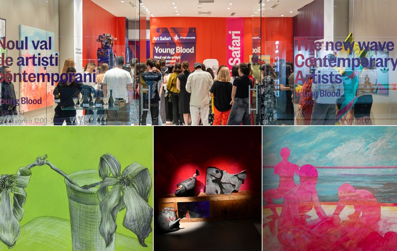 Arta iese din galerii - tineri artiști români, expuși într-un mall din Capitală. Alexandru Rădvan, curatorul expoziției „Young Blood”: „Arta nu e ceva ce trebuie băgat pe gât. Are doar nevoie de puțin spațiu”