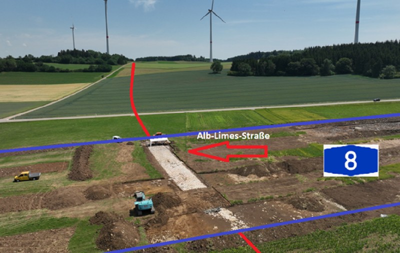 O rută romană a fost descoperită în timpul lucrărilor la o autostradă din Germania: „Drumul Alblimes” e vechi de 2.000 de ani