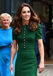 Pentru finala Wimbledon 2019, Kate a ales să poarte o rochiță verde