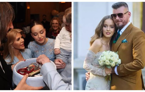 Raluca Moianu i-a tăiat moțul nepoțelului ei. Ce a ales Carol de pe tăviță. „Nașul Dan Alexa ne-a spus că a făcut cea mai bună alegere”
