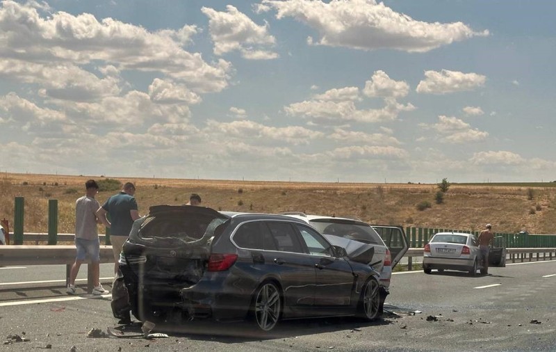 Accident cu 5 mașini pe Autostrada Soarelui, pe direcția Constanța - București
