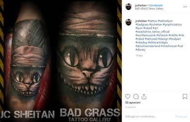 JC postează des fotografii cu tatuajele pe care le face. / Foto: Captură Instagram