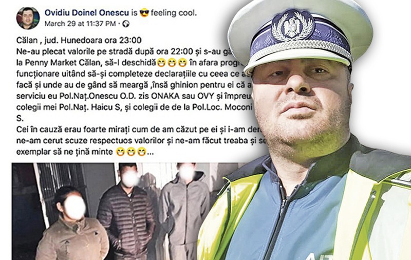 După aparițiile din presă, se fac verificări în cazul unui polițist din Călan care a avut un comportament abuziv: de la mustrare scrisă până la excluderea din Poliție
