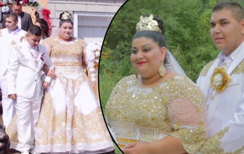 Cea mai extravagantă nuntă. Mireasa și mirele au avut hainele cusute și brodate cu fire de aur