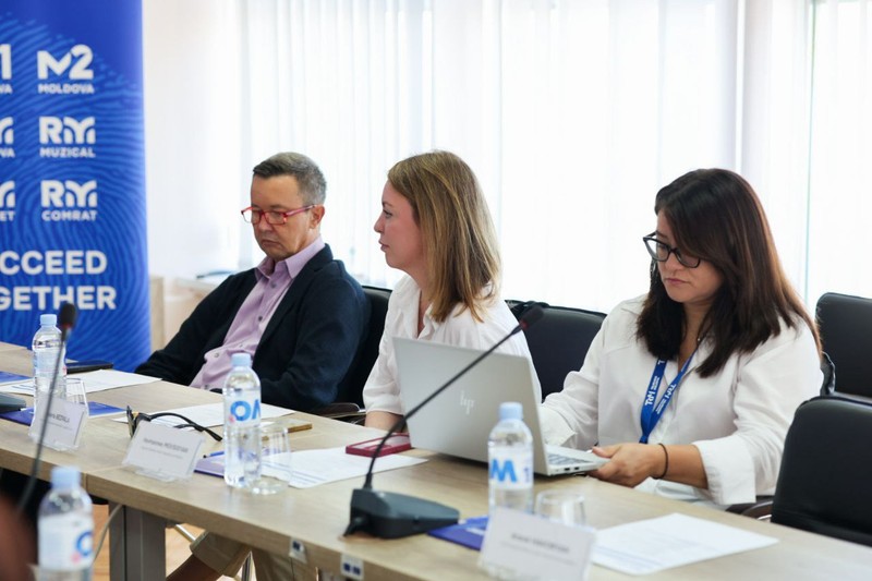Imagine cu Dan Turturică de la Forumul internaţional despre mass-media, democraţie şi dezinformare, organizat de Compania „Teleradio-Moldova”