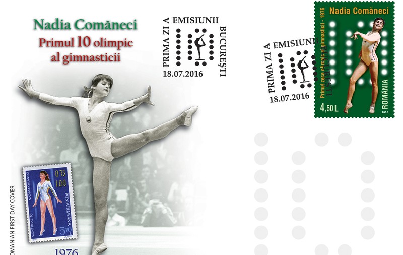 Azi se fac 40 de ani de la primul 10 din istoria gimnasticii. Performanța Nadiei Comăneci, omagiată printr-o colecție de timbre. 25 de articole Libertatea de colecție