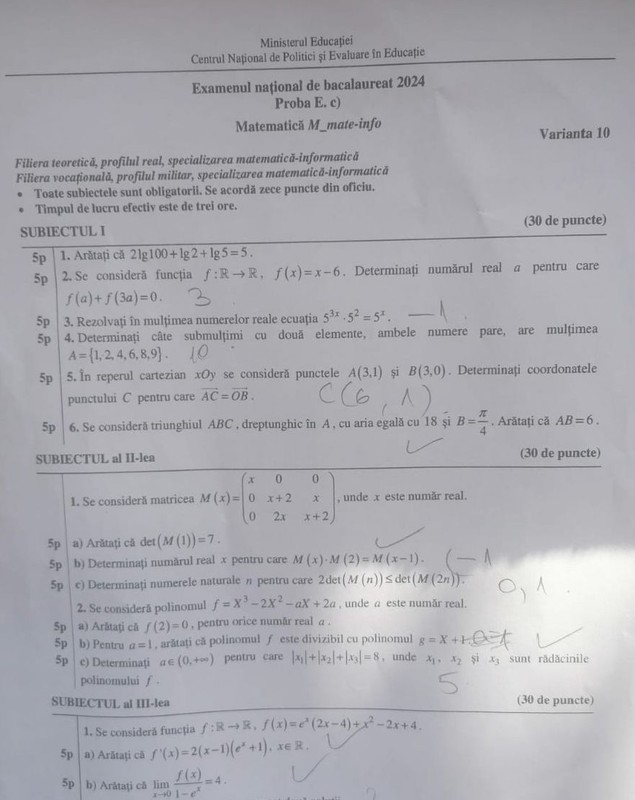 Rezolvarea subiectelor la BAC Matematică 2024. O profesoară de mate îți arată ce trebuia să scrii | VIDEO
