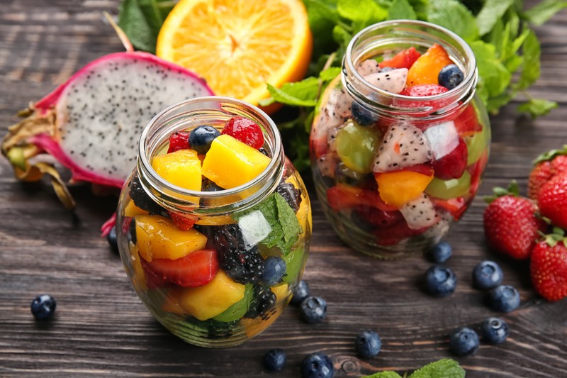 Salata de fructe exotice cu pitaya