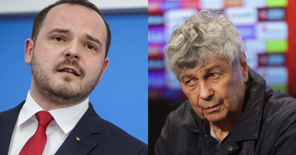 Un colaj cu două fotografii, în imaginea din stânga este ministrul Sănătății, Alexandru Rogobete și în imaginea din dreapta este Mircea Lucescu