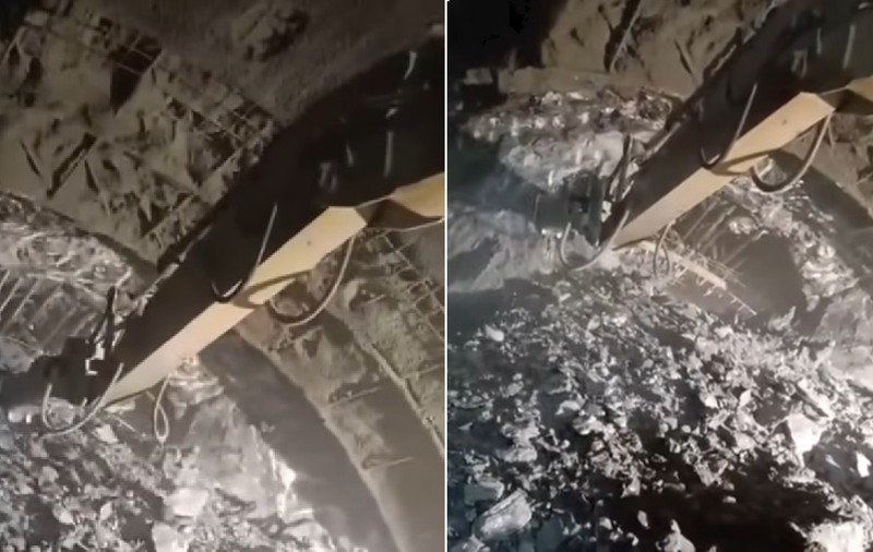 Tunelul Robești de pe Autostrada Sibiu-Pitești a fost excavat. Momentul în care a fost străpunsă și a doua galerie