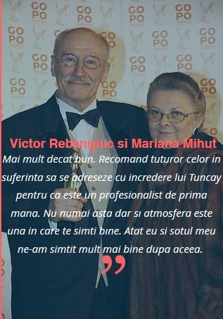 Victor Rebengiuc și Mariana Mihuț