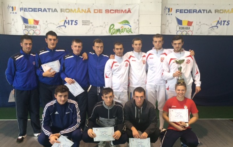 FOTO / Dinamo a câștigat Cupa României la sabie, proba pe echipe la masculin!