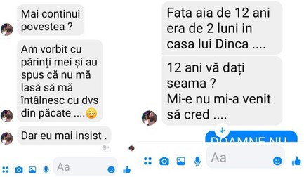 Captură cu dialogul purtat între adolescenta de 17 ani și bunicul Luizei Melencu / foto: stirilekanald.ro