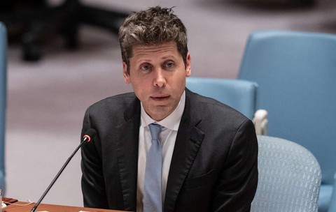 Sam Altman, în timpul ședinței ONU din 23 septembrie 2026 despre Inteligența Artificială.