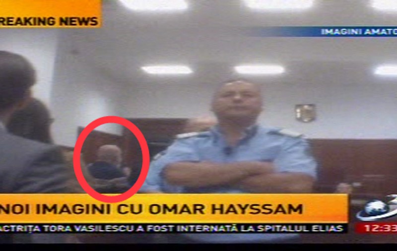 PRIMELE IMAGINI cu Omar Hayssam în sala de judecată