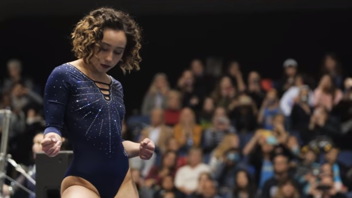 O gimnastă din SUA a reușit un exercițiu la sol de nota 10