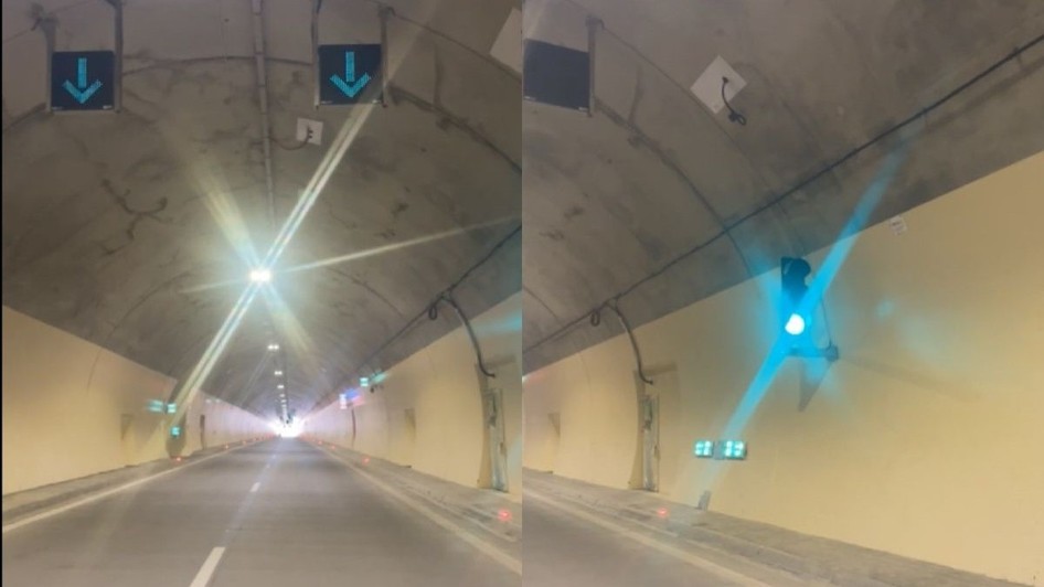 Teste de siguranță și telecomunicații pe Autostrada Sibiu-Pitești. Sursă foto: Colaj foto/ Facebook Ionel Scrioșteanu.