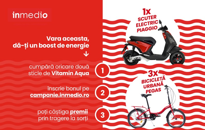Hidratează-te și câștigă premiul verii la Inmedio