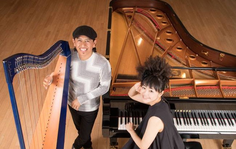 Concert magic la pian și harpa cu japoneza Hiromi și columbianul Castaneda pe scena Ateneului Român
