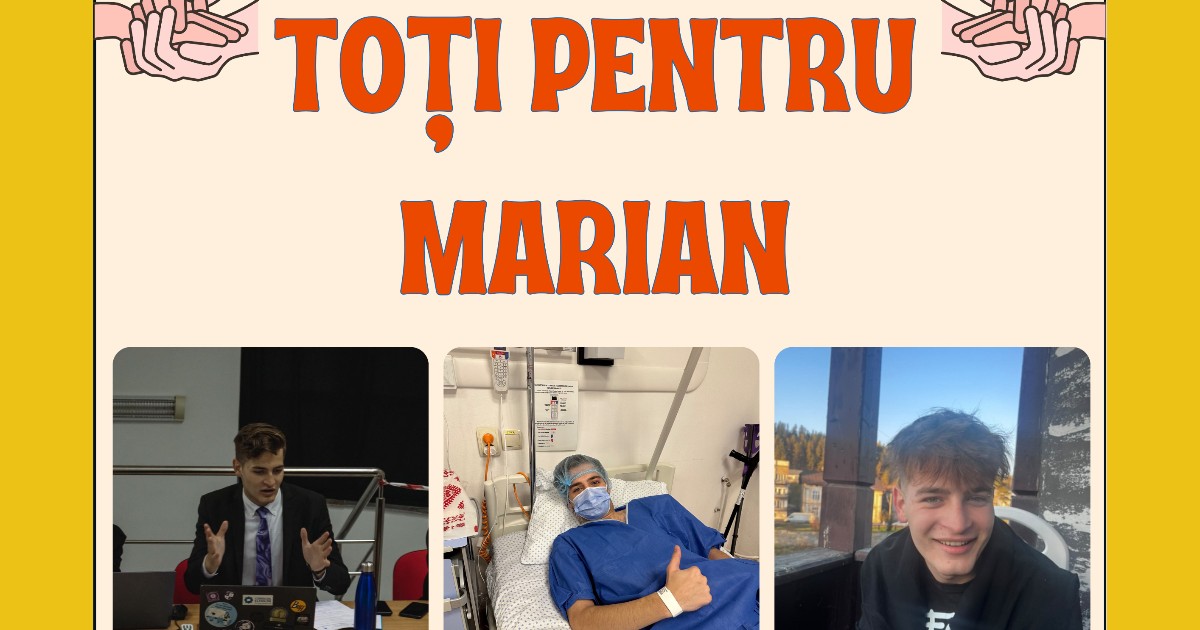Afiș umanitar: Marian Calcea