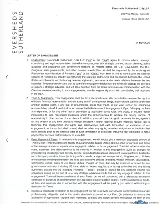 Contractul de consultanță încheiat între Administrația Dan și firma de lobby din SUA a fost clasificat. Românii nu vor putea afla ce livrabile va primi Nicușor Dan