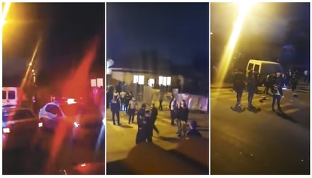 Zeci de echipaje au intervenit pe 19 aprilie, în cartierul Rahova. În urma ciocnirilor violente, 11 persoane au fost reținute