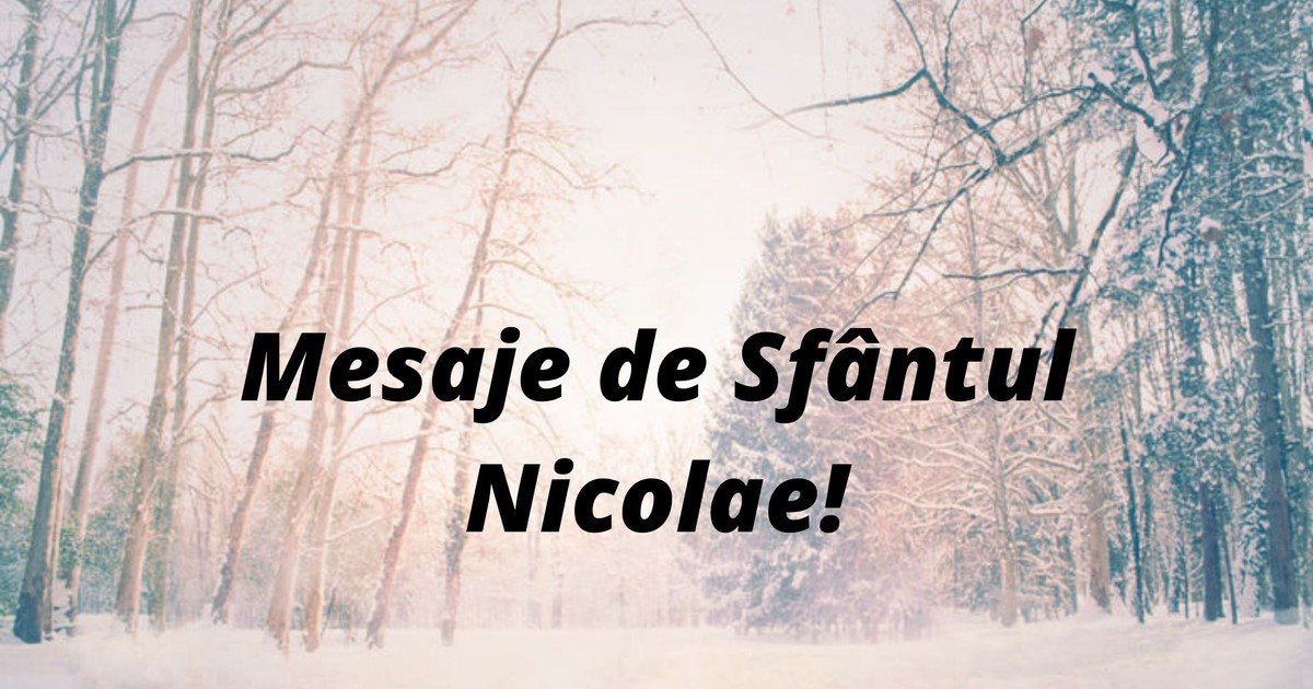 Mesaje de Sfântul Nicolae