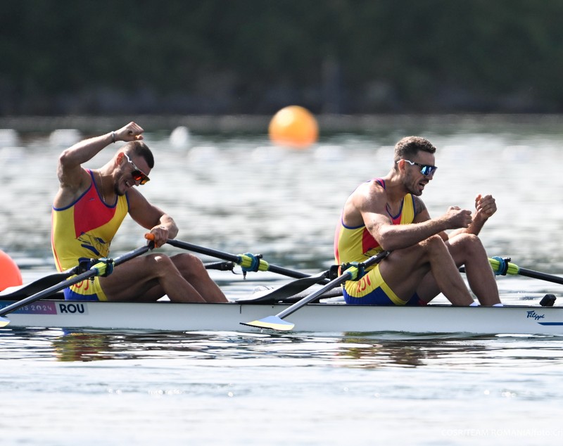 Aur pentru România obținut de Florin Enache și Andrei Cornea în proba de dublu vâsle de la Jocurile Olimpice 2024. „Suntem zeii apelor”
