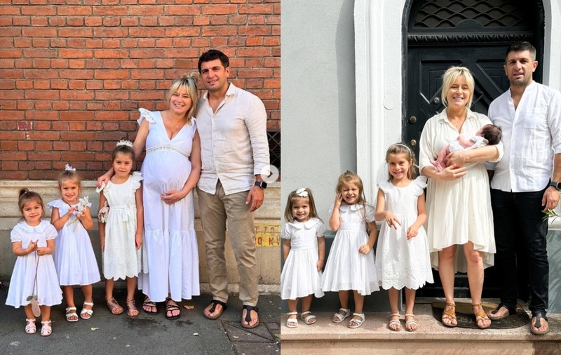 Mesajul transmis de Laura Cosoi după ce a arătat prima poză cu cele patru fetițe ale sale: „Un nou început”