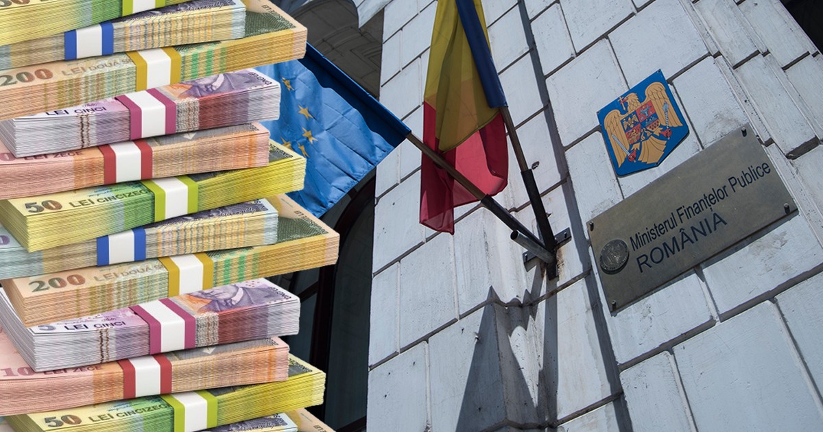 Un colaj cu bani si o cladire