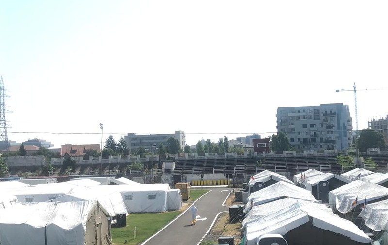 Spitalul modular de pe stadionul CFR din Timișoara a devenit funcțional. Au fost internați primii pacienți cu COVID-19