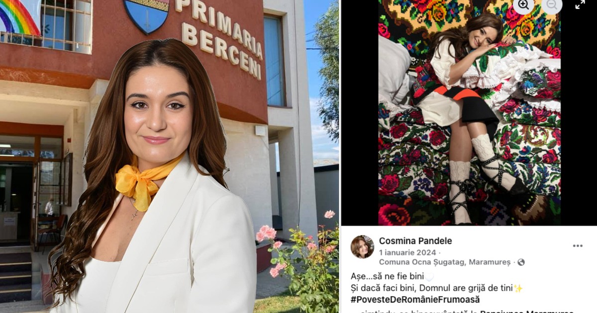 Cosmina Pandele, primarița comunei Berceni, Prahova.