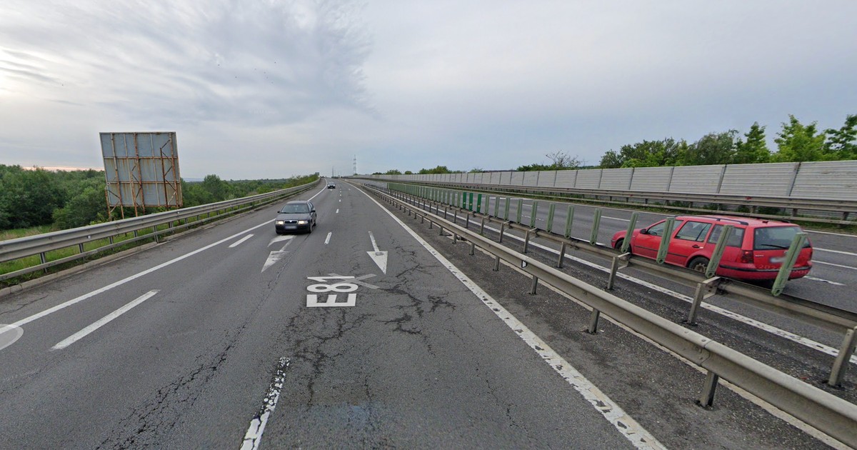 Captură Google Street View, Autostrada A1 București Pitești, zona km 109
