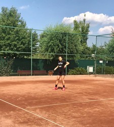 Martine Smeets s-a relaxat pe terenul de tenis FOTO: SPORTSNET GROUP