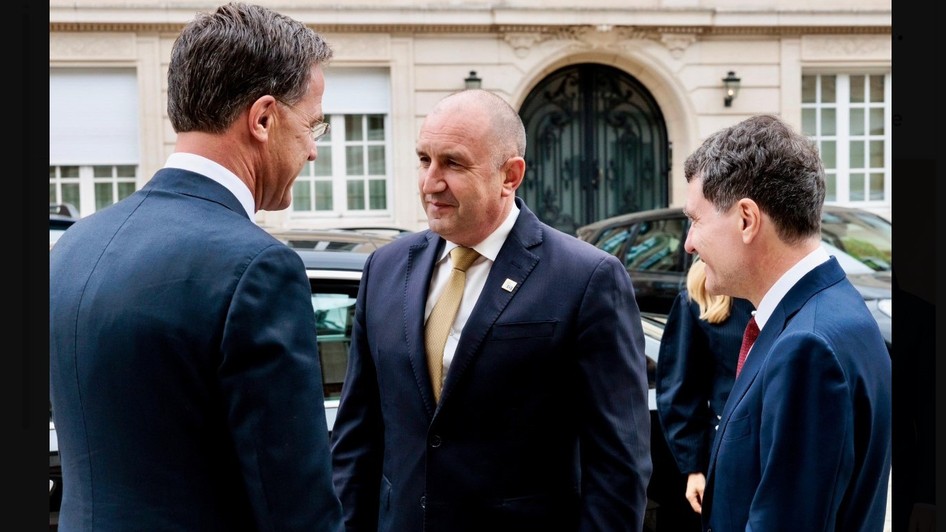 Mark Rutte s-a întâlnit la Bruxelles cu Rumen Radev și Nicușor Dan Sursa foto: captură X @SecGenNATO