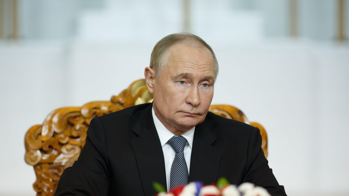 Vladimir Putin în timpul vizitei sale în Mongolia Foto: Profimedia