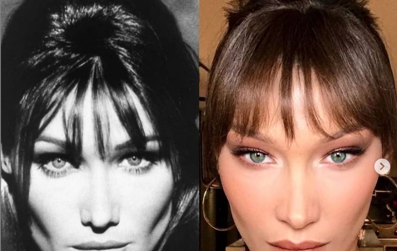 FOTO | Este incredibil cât de bine seamănă Bella Hadid cu Carla Bruni. Imaginile care i-au lăsat pe fani cu gura căscată