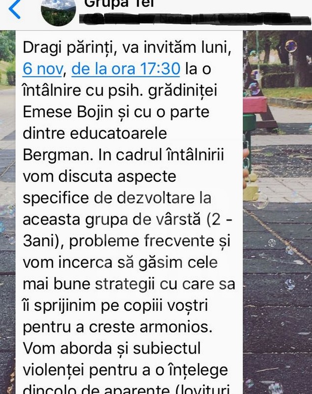 EXCLUSIV / Copil de 1 an și 8 luni, mușcat violent la grădiniță. Copilul a rămas cu traume