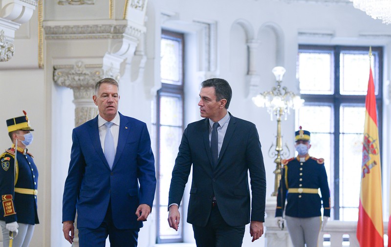 Klaus Iohannis, după întâlnirea cu premierul Spaniei: „Războiul din Ucraina înseamnă o profundă criză umanitară”