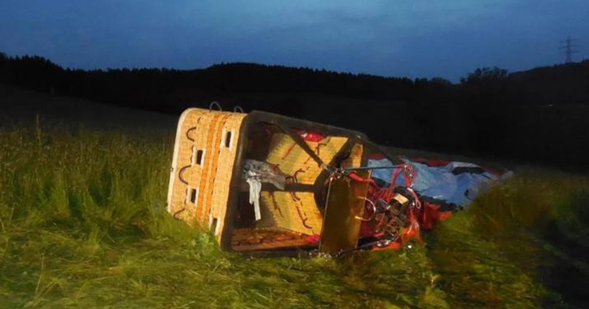 Balon cu aer cald prăbuşit în Germania