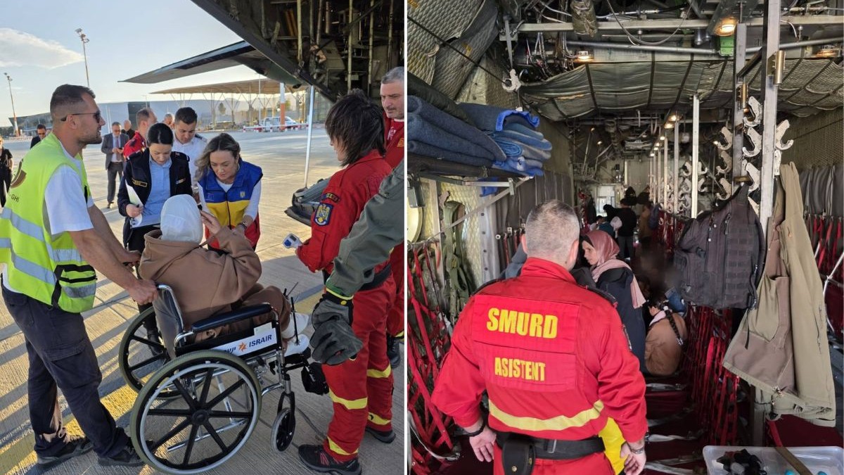 Zeci de cetățeni din Fâșia Gaza au fost transportați în România pentru îngrijiri medicale. În ce țări vor fi transferați