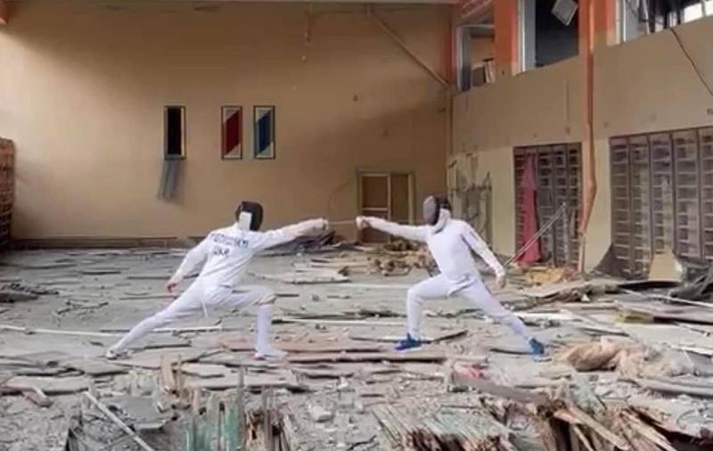 Cum arată o sală de sport din Harkov, bombardată de ruși. „Lupta continuă, dar Ucraina va învinge”