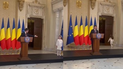 gestul facut de nicusor dan fiica intrerupe discurs