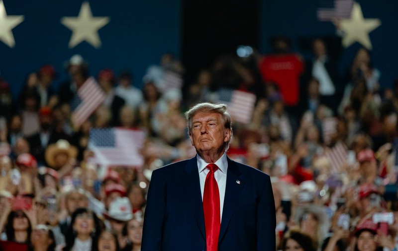 Președintele SUA, Donald Trump, în timpul Convenției Republicane de la jumătatea mandatului din 2026, desfășurată la American Airlines Center din Dallas, Texas, pe 10 septembrie 2026. Sursa foto: Profimedia