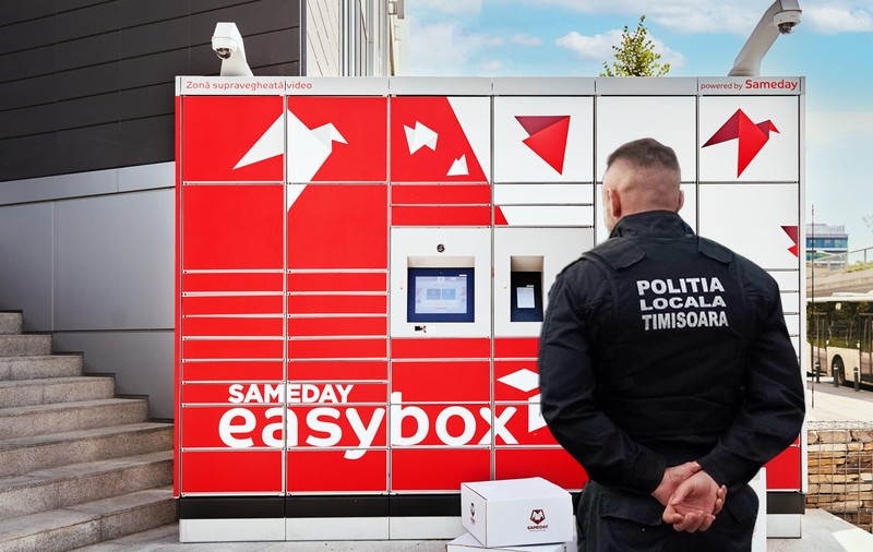 Heirupismul Poliției Locale Timișoara, potolit de judecători. Amenda maximă, aplicată pentru un „easybox” ilegal, a fost redusă la proces de 10 ori 