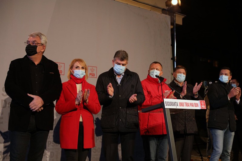 Liderii PSD, după aflarea rezultatelor exit-poll FOTO: Vlad Chirea