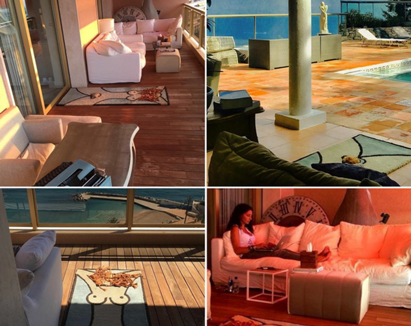 Imagini din casa în care Mihaela Rădulescu locuiește în Monaco. Are rochii în loc de perdele și multe statui cu femei goale