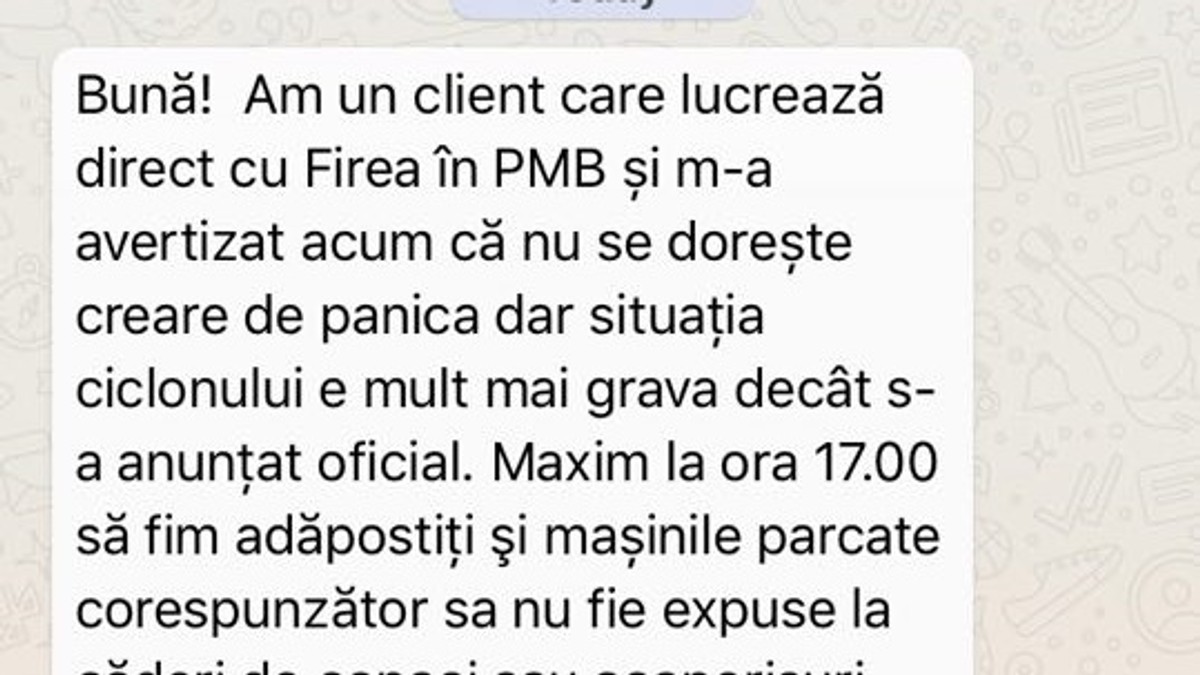 Un mesaj de avertisment fals a inceput sa circule pe retelele de socializare