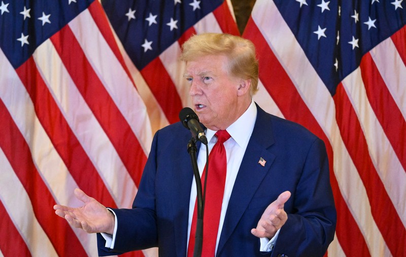 Donald Trump acuză un proces „măsluit”, intentat pe nedrept, în prima conferință de presă după condamnare. Noi atacuri la adresa lui Biden