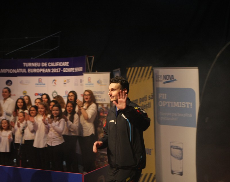 Echipa masculină de tenis de masă a României a încheiat neînvinsă grupa preliminară pentru Campionatul European 2017 | GALERIE FOTO